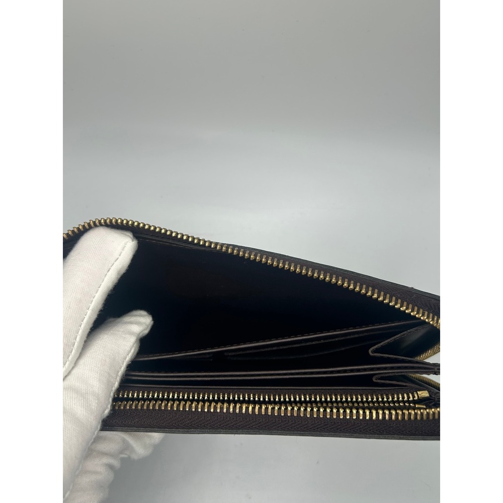 Louis Vuitton Monogram Vernis Long Wallet Zippy Burgundy Patent Leather#392 - Picture 7 of 12
